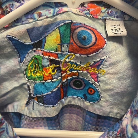 Robert Graham 2XL Long Sleeve Button Up Shirt - Picture 3 of 5